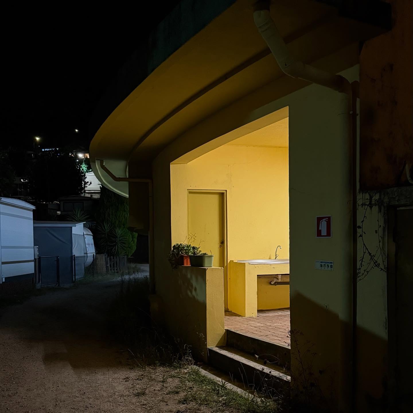 Campsite by night