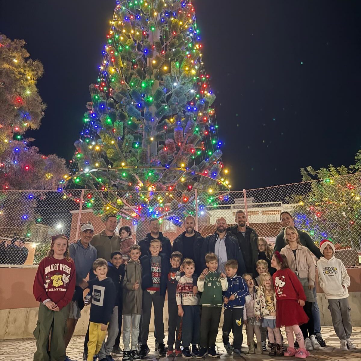Christmas lights ceremony at the local orphanage we raised money for with the hike. Humbling.