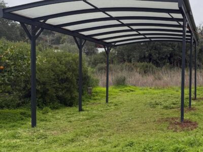 Chilli farm project milestone: car port / polytunnel set up! #yip2026