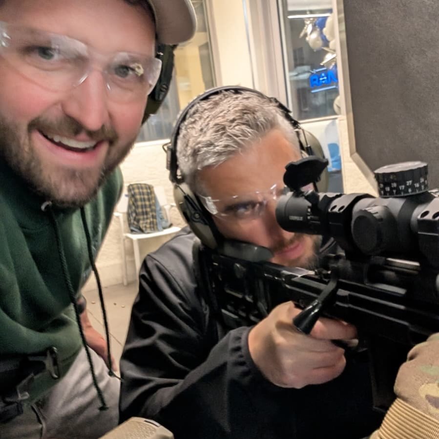 Me and @5coates shooty bang bangs